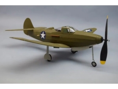 P-39 AIRACOBRA - SCALE RUBBER POWERED FLYING MODEL KIT - IN BALSA